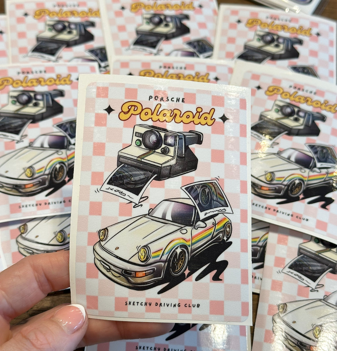 ⭐️ Porsche Polaroid Sticker ⭐️