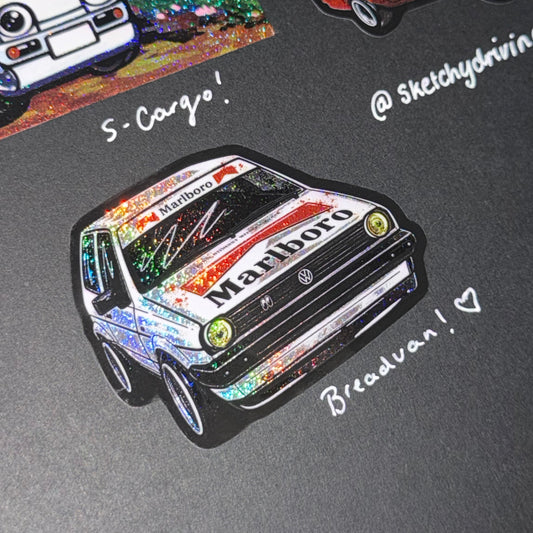 Marlboro Polo glitter sticker !