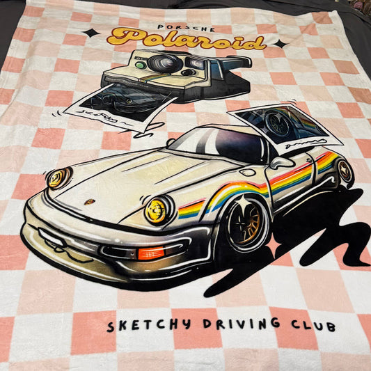 Porsche Throw Blanket