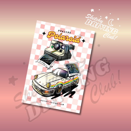 ⭐️ Porsche Polaroid Sticker ⭐️