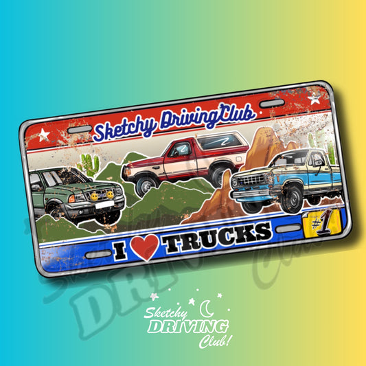 ⭐️ I ❤️ TRUCKS Sticker ⭐️