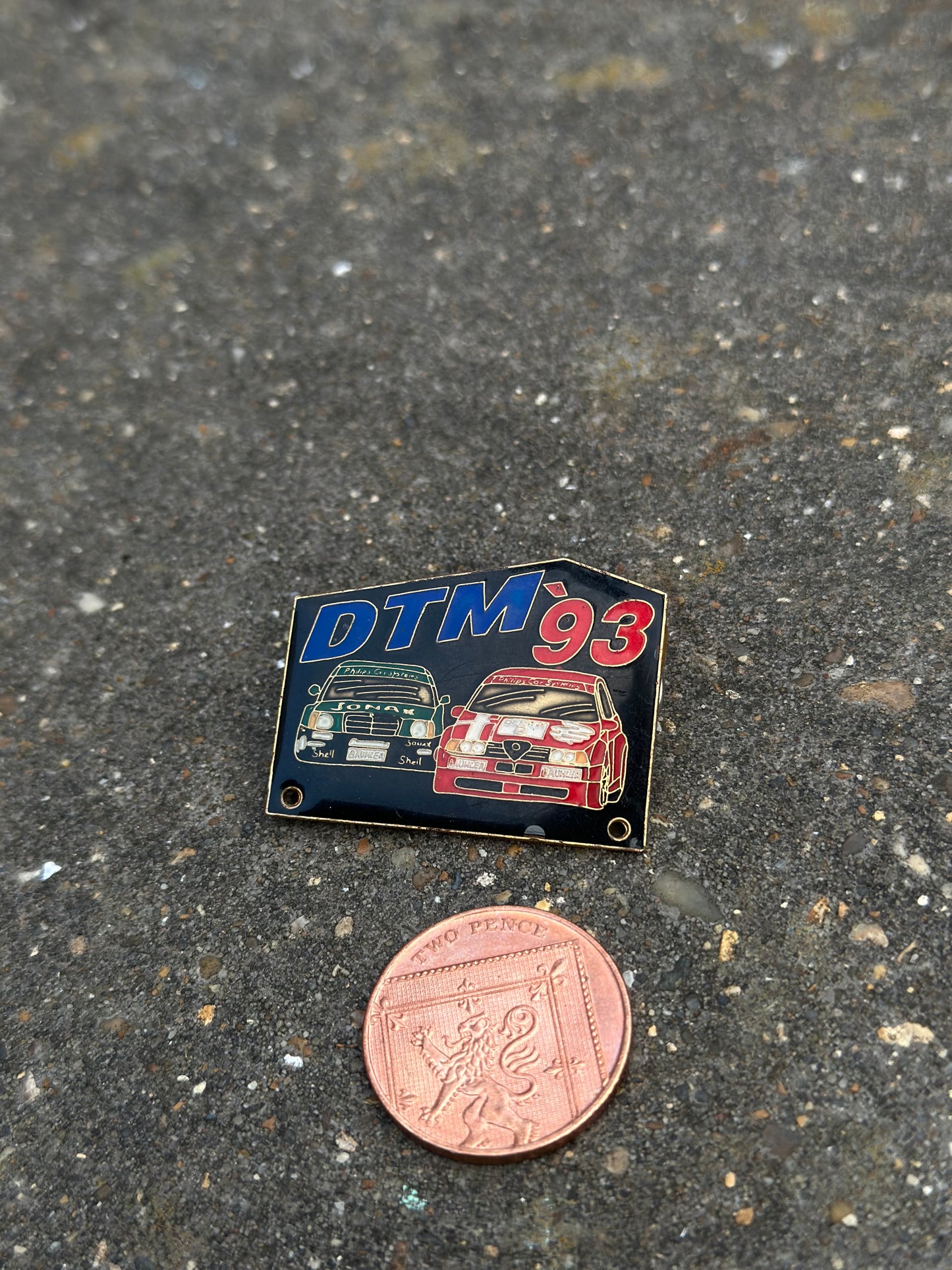 DTM ‘93 pin badge