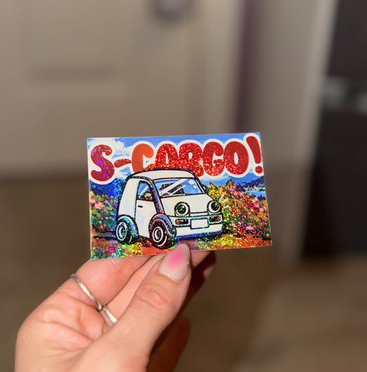 S-CARGO Glitter sticker !