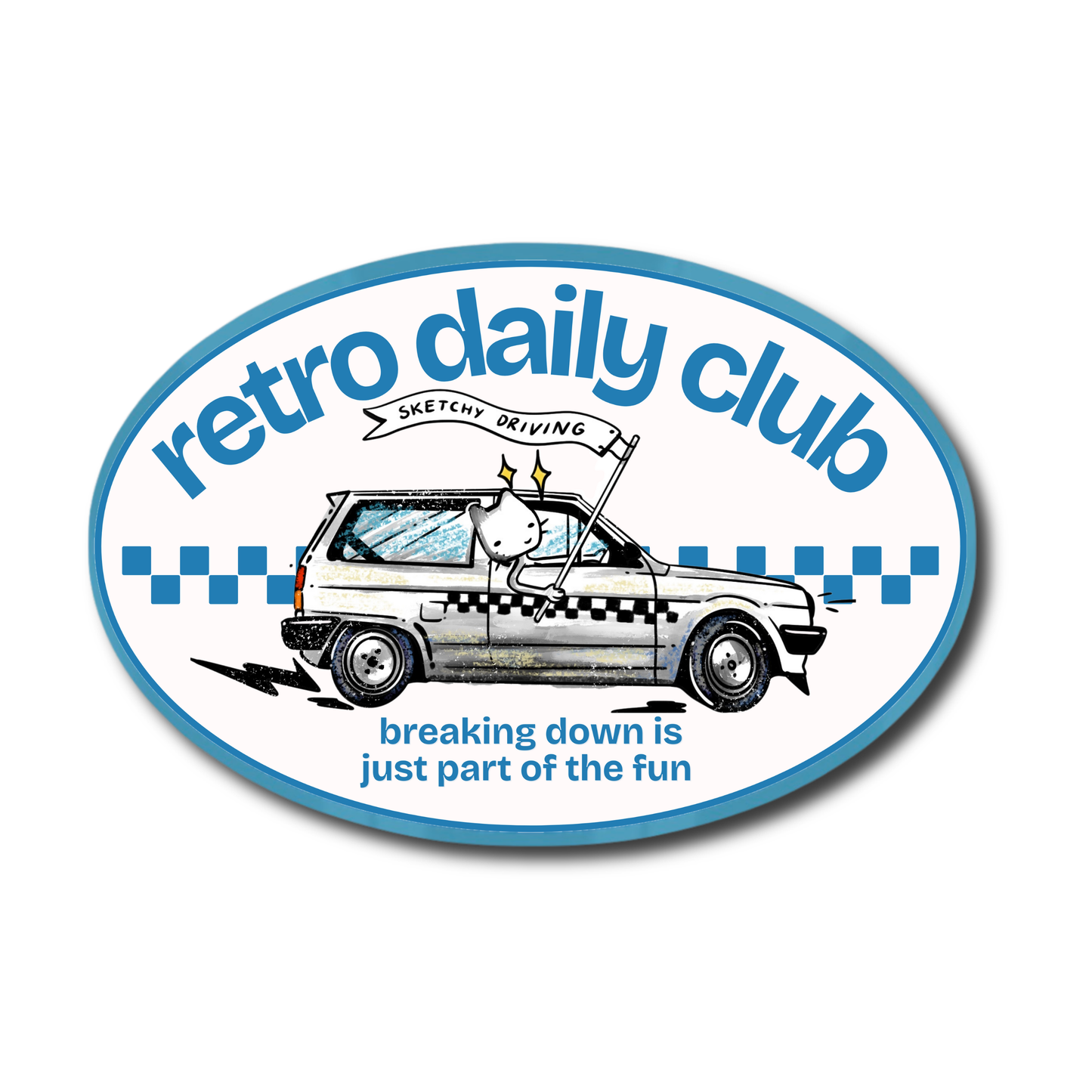 Retro Daily Club decal