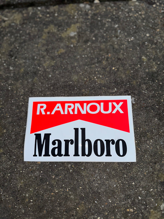 R.ARNOUX Marlboro sticker