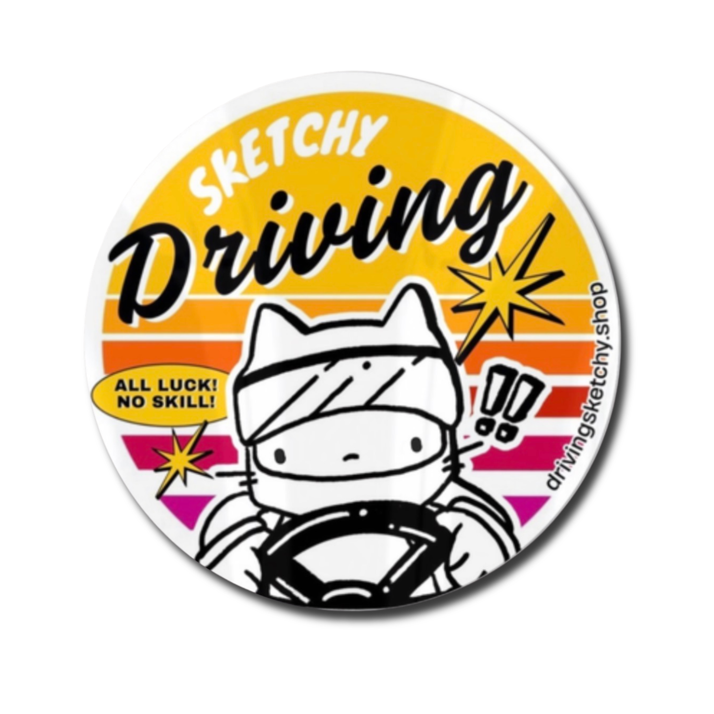 Sunset SketchyDriving Decal