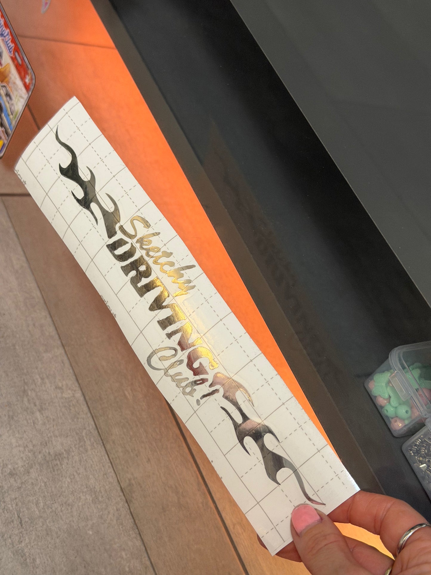 Chrome Logo Sticker 🔥