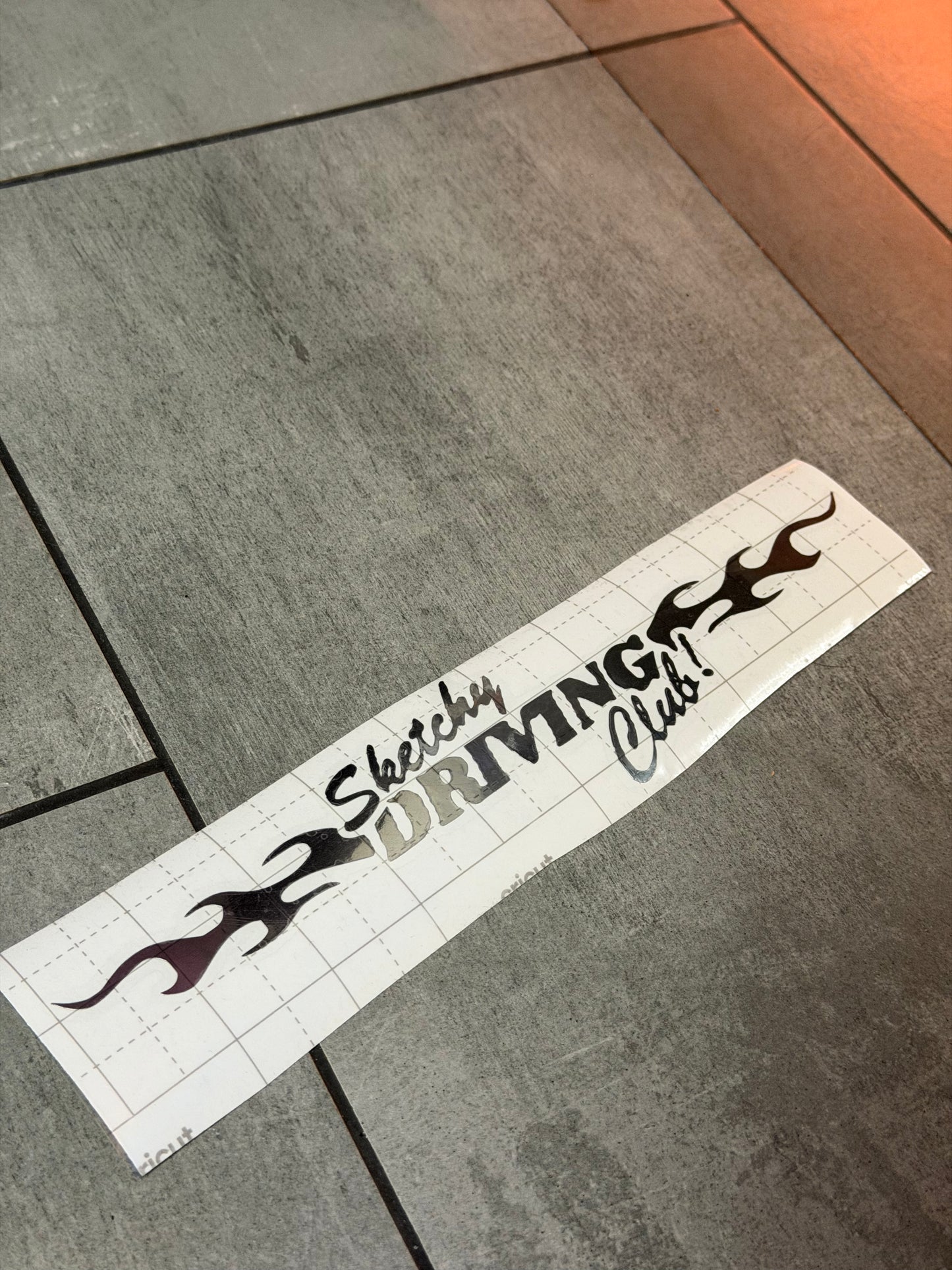 Chrome Logo Sticker 🔥